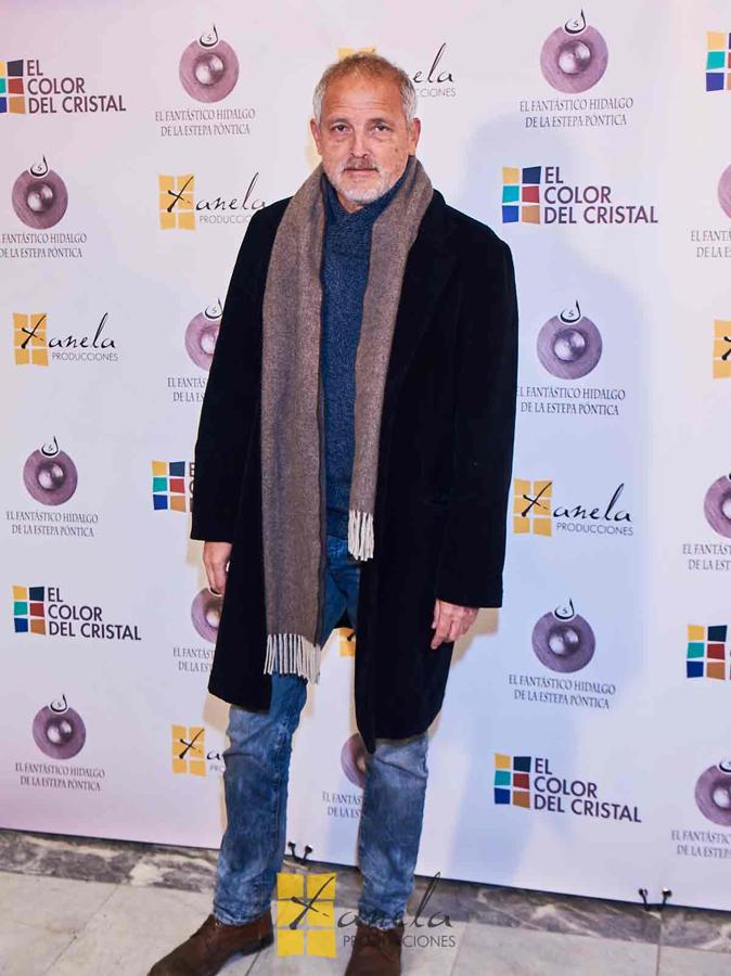 Jordí Rebellón en el Círculo de Bellas Artes de Madrid antes del visionado del documental 'El fantástico hidalgo de la estepa póntica'.