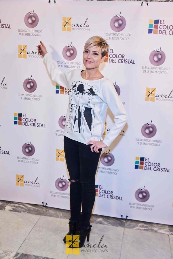 Sara Escudero en el estreno de 'El fantástico hidalgo de la estepa póntica'.