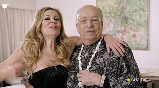 Ana Obregón y Rappel ganadores de la primera edición de 'Ven a cenar conmigo: edición goumet'.