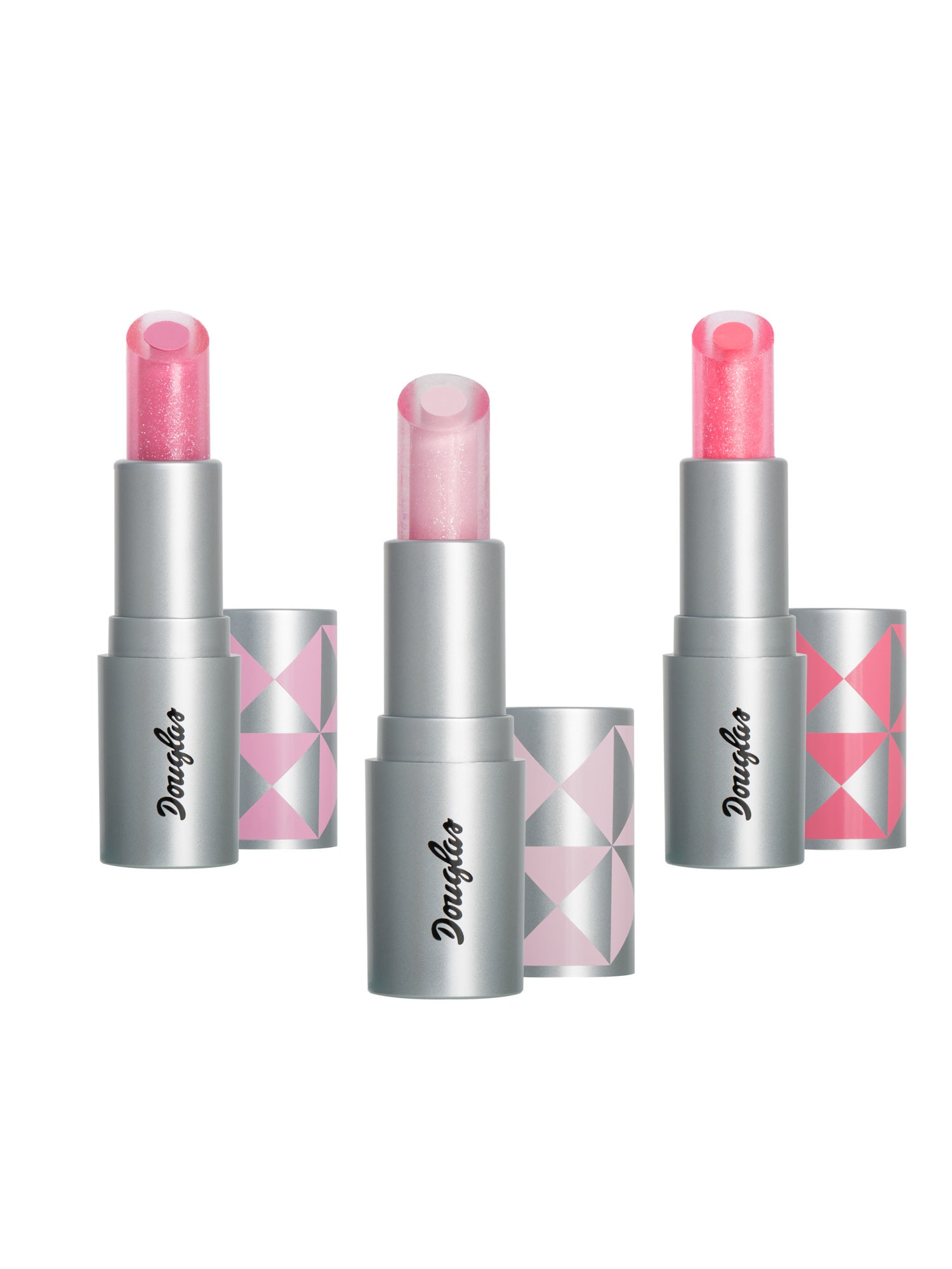 Bálsamo delicadamente perfumado disponible en estos tres tonos rosas: pálido, brillante y malva (9,99€, la unidad)