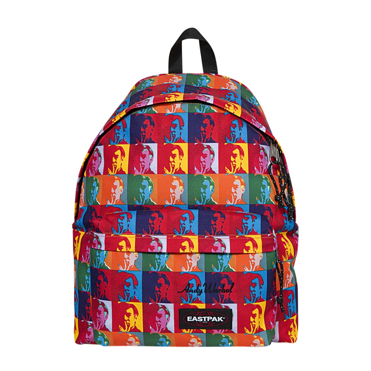 Mochila estampada con uno de los cuadros de Andy Warhol. De Eastpak.