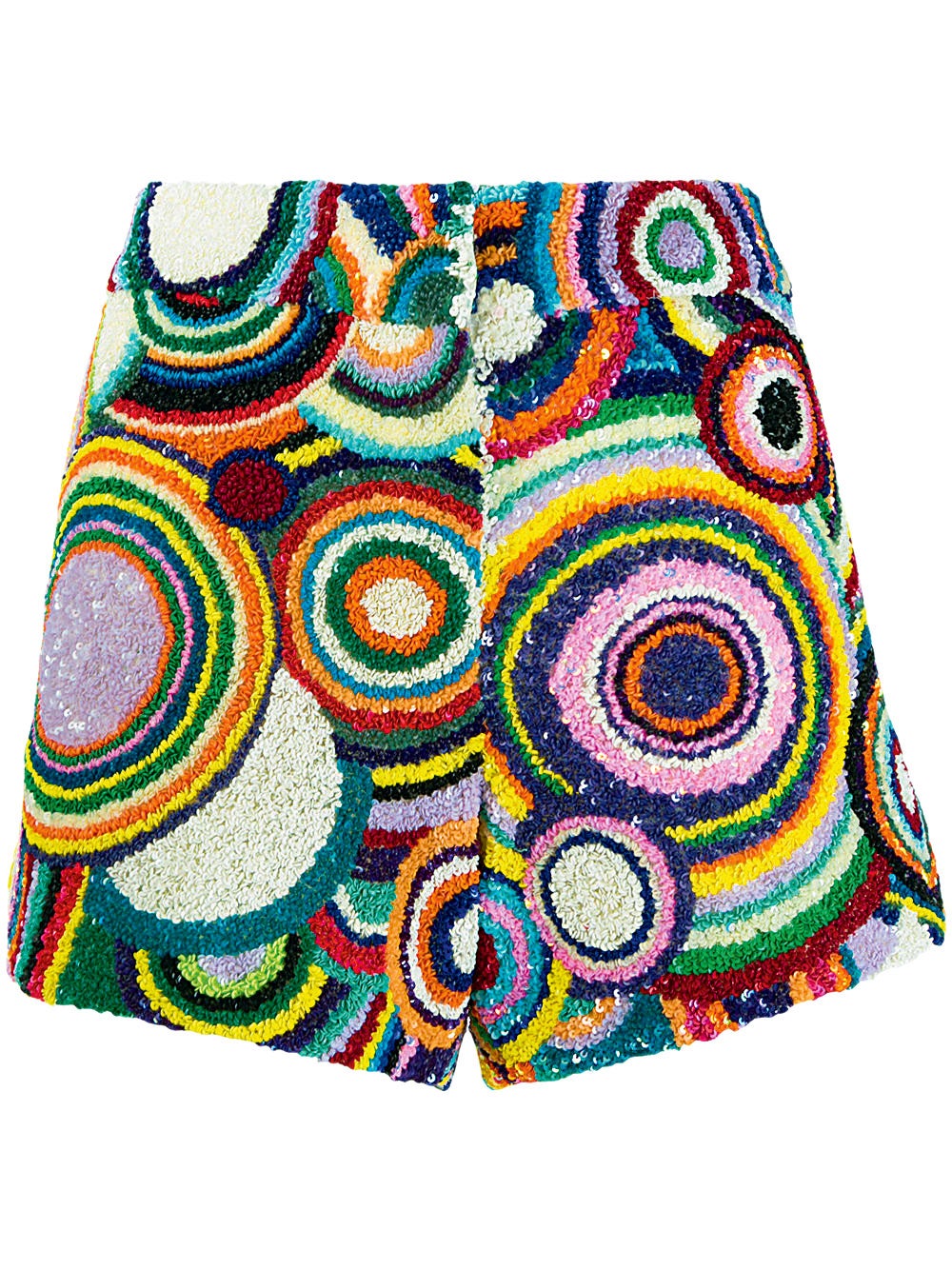 Short de lentejuelas repleto de colores de Manish Arora.