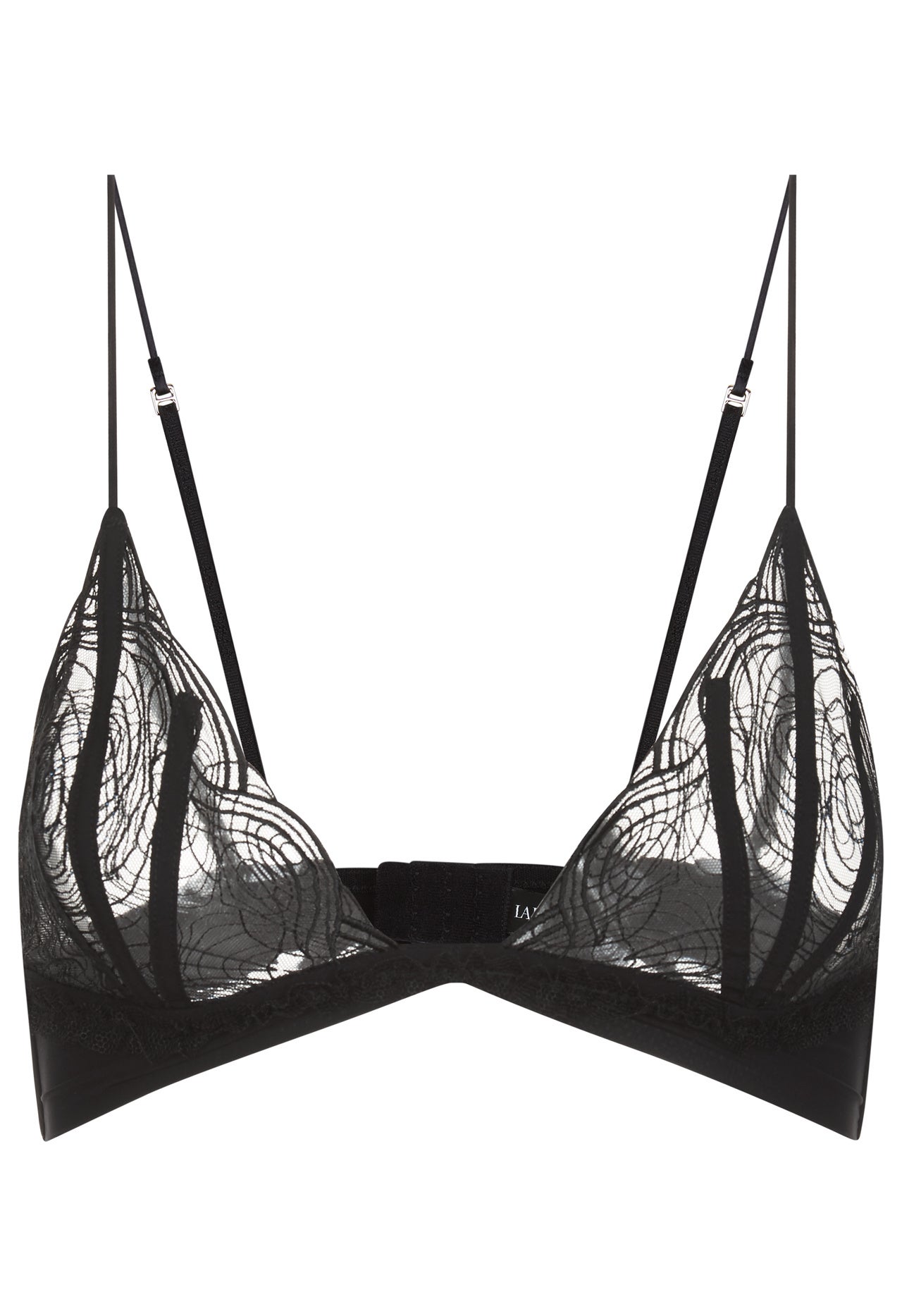 Regala sensualidad el Día de la Madre con este espectacular sujetador semitransparente en tono negro. (420 euros).