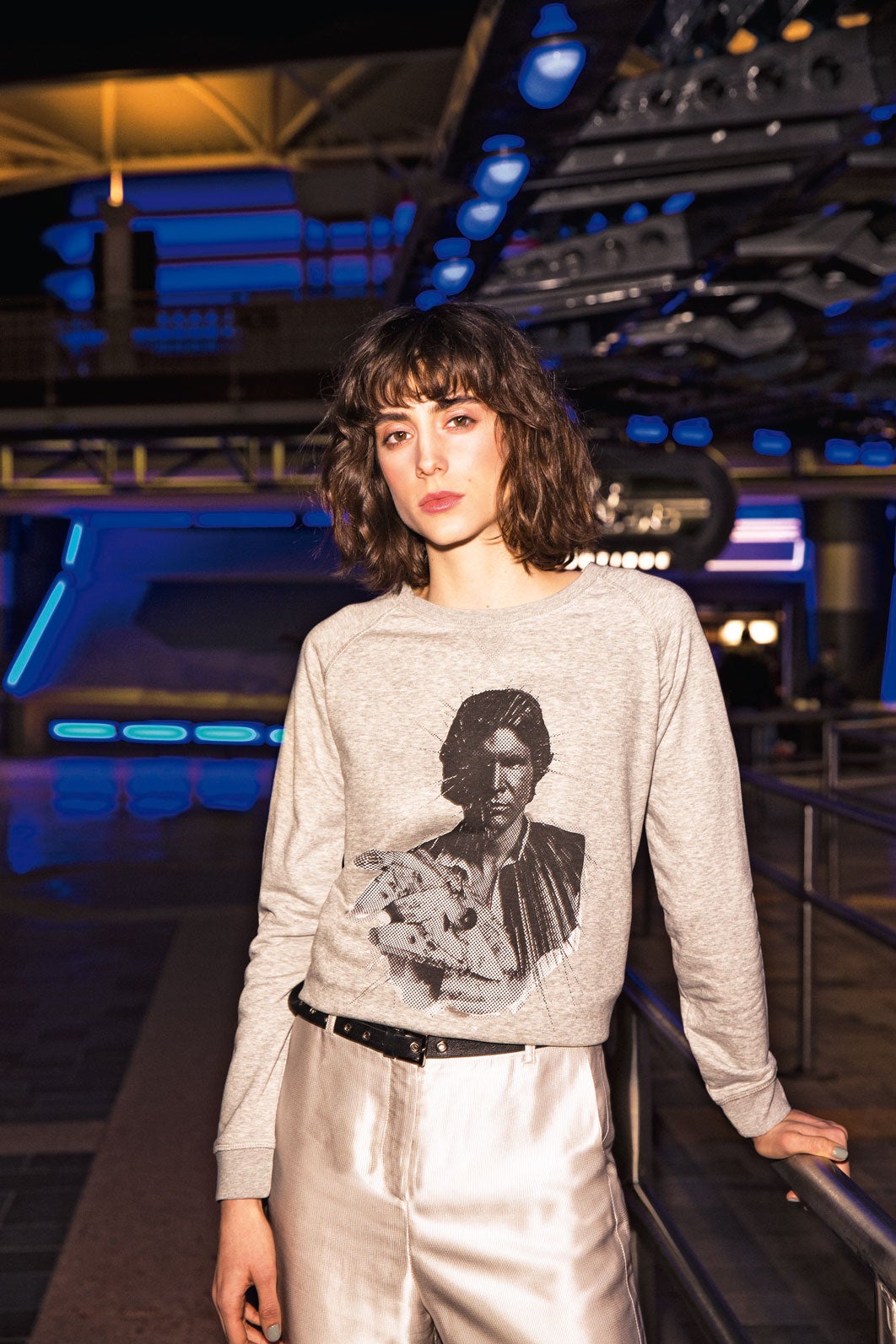 Sudadera de Alvarno con la silueta de Han Solo, personaje de la saga de Star Wars.