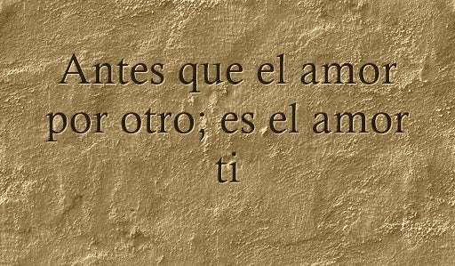 He dejado de esperar de otros y me he regalado una paz maravillosa.