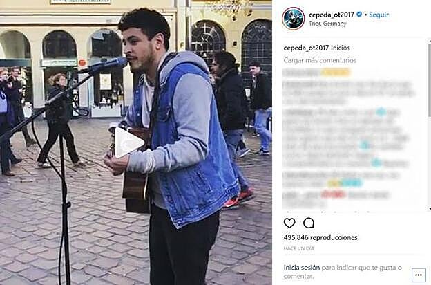 Luis Cepeda recuerda sus inicios en la música tocando en plena calle durante sus vacaciones en Alemania.