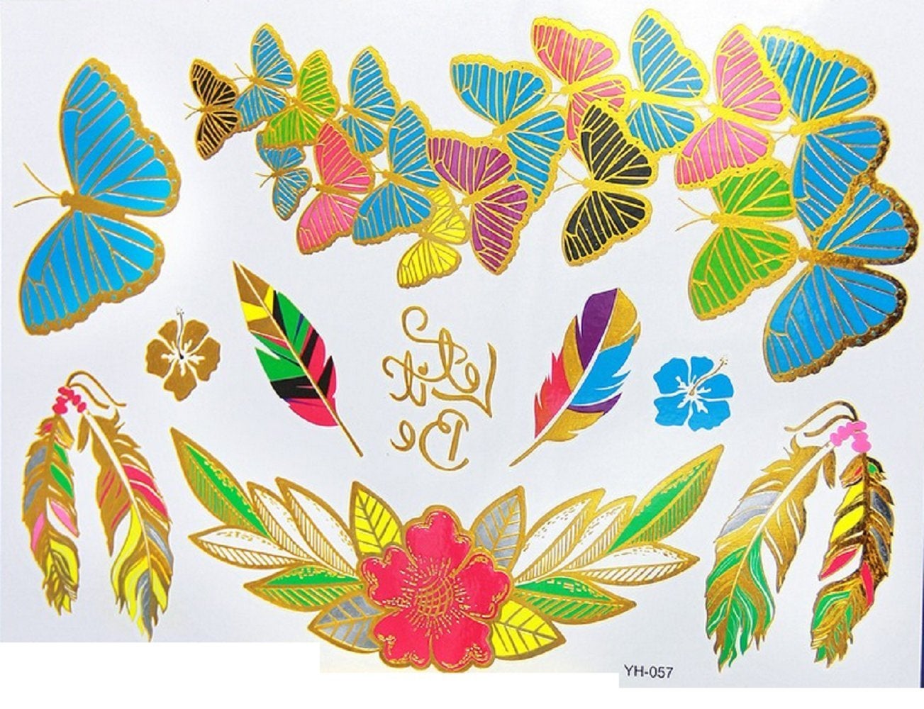 Tatuajes temporales de colores de Amazon: 7,69 euros.