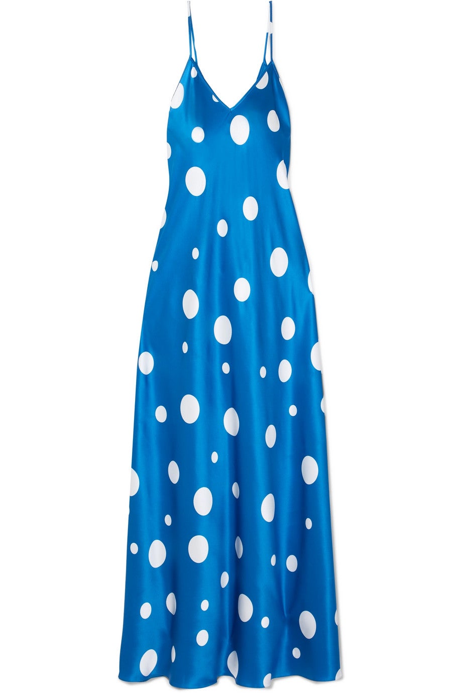 También con este vestido de tirante espagueti.