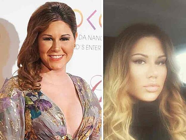 A la izquierda, Tamara en una imagen de hace tres años. A la derecha, en la que acaba de colgar en Twitter.