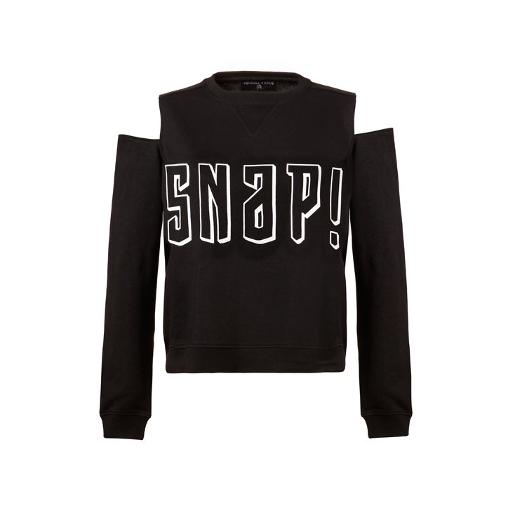 Sudadera hombros descubierto 'Snap!'
