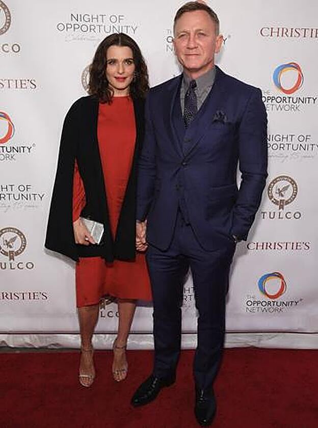 Daniel Craig y Rachel Weisz en una de sus últimas apariciones públicas.