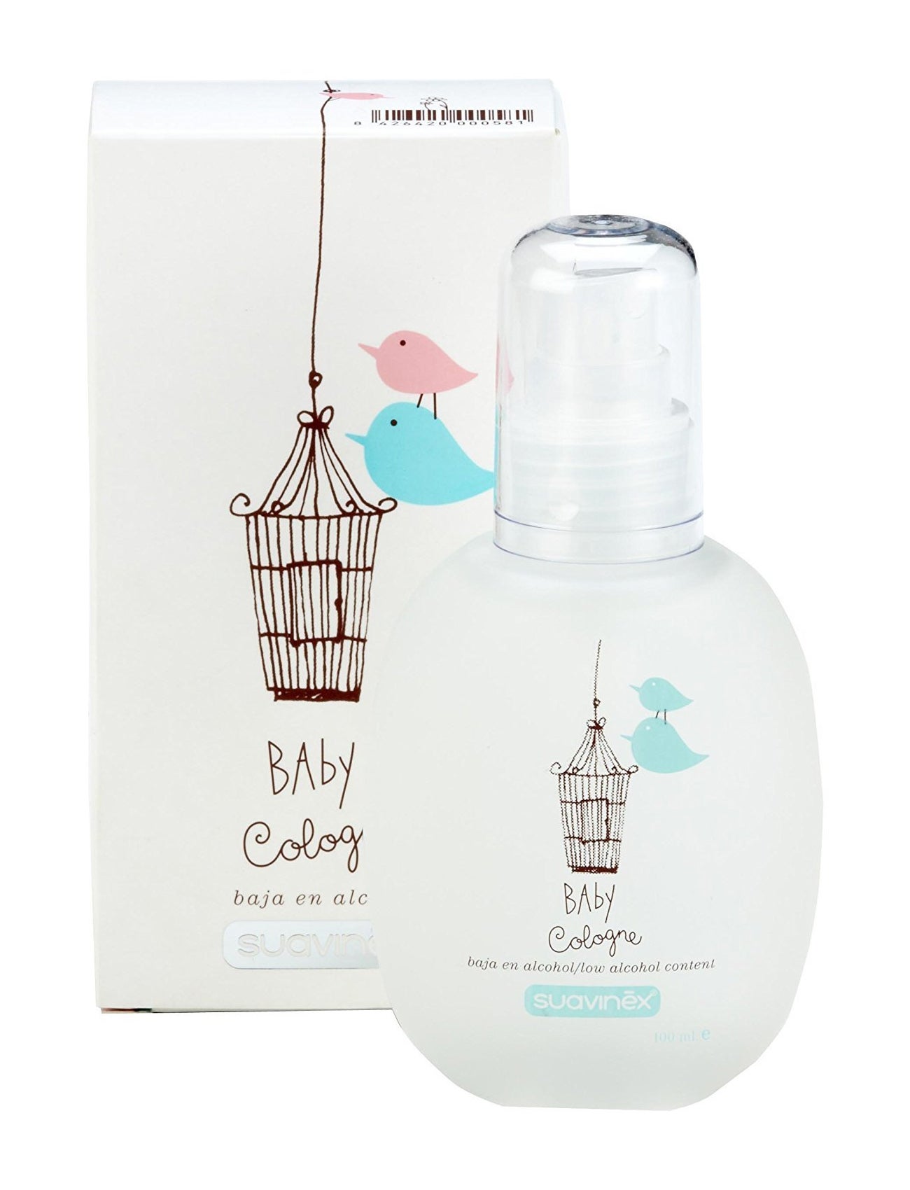 Baby Cologne de Suavinex. Te sorprenderá por su fresco y delicado aroma, bajo que combina las mejores notas de frutos cítricos, flores blancas y almizcles. (10€)