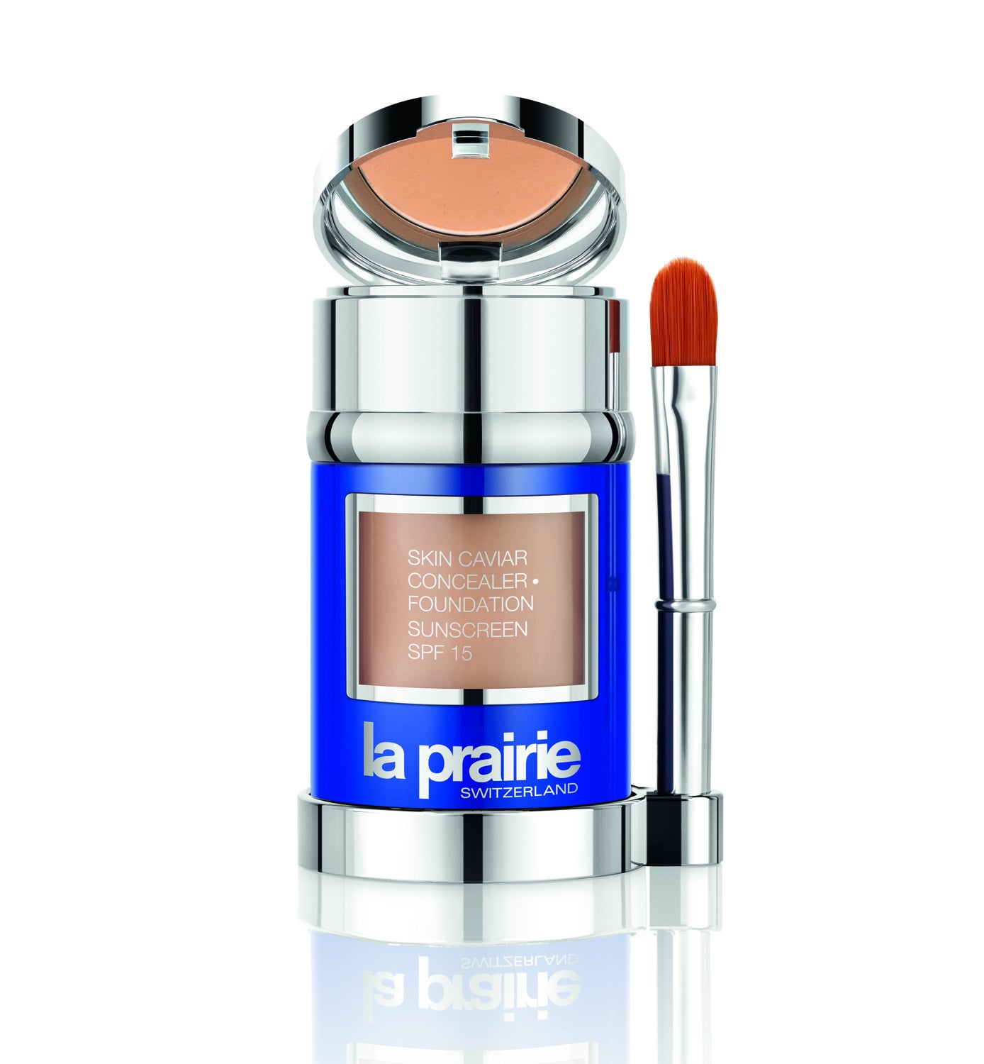 Base de Maquillaje y Corrector de Caviar La Prairie. Una combinación de color y tratamiento que ofrece a la piel firmeza y elasticidad, manteniéndolo hidratada. (202€)