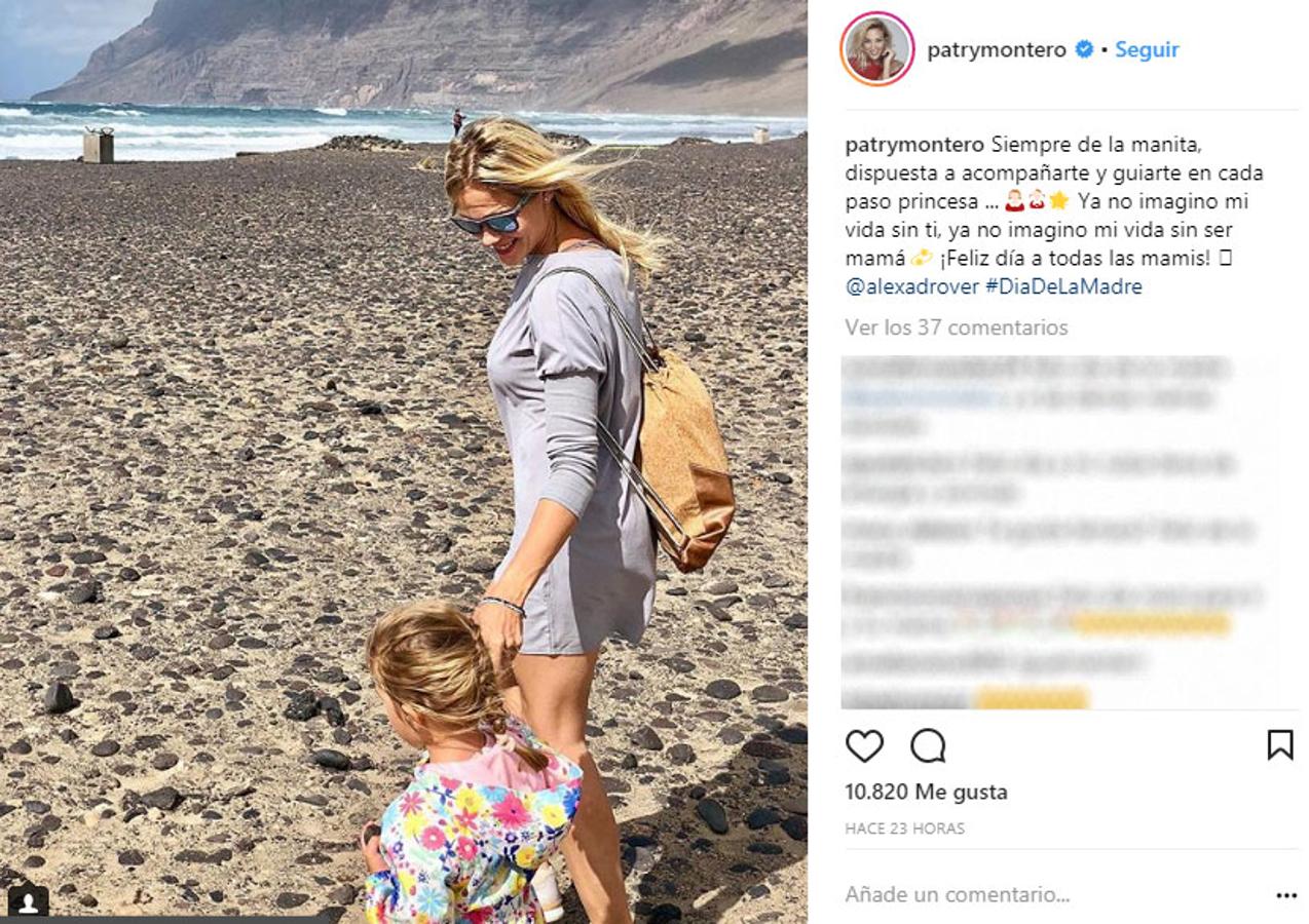 Patricia Montero ha preferido dedicar un día tan especial a su hija Lis, fruto de su relación con Álex Adrover, y a ella misma. Donde ha admitido no imaginarse una vida sin su pequeña.