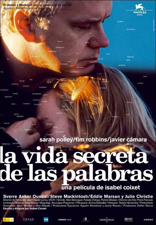 ‘La vida secreta de las palabras’ de Isabel Coixet. Una película que establece una intrínseca relación con el pasado. Protagonizada por una mujer que va a cuidar de un hombre que ha sufrido un accidente en una plataforma petrolífera. Una relación que evoluciona en medio de secretos, verdades, humor y dolor.