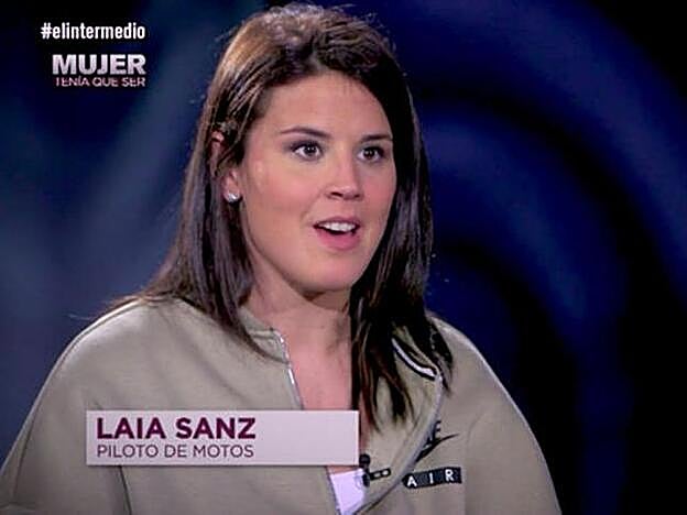 Laia Sanz durante su entrevista en 'El Intermedio'.
