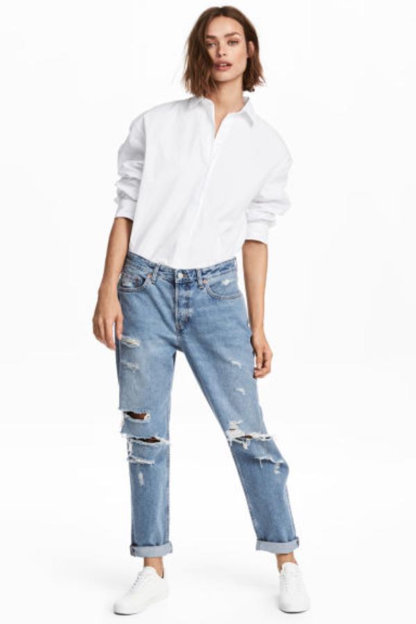 Denim 'mom fit' de estilo vintage, 25,99 euros.