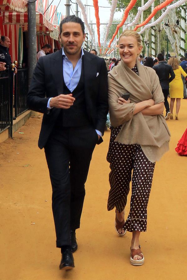 Carlos Torretta y Marta Ortega en una imagen de la pasada Feria de Abril de Sevilla.