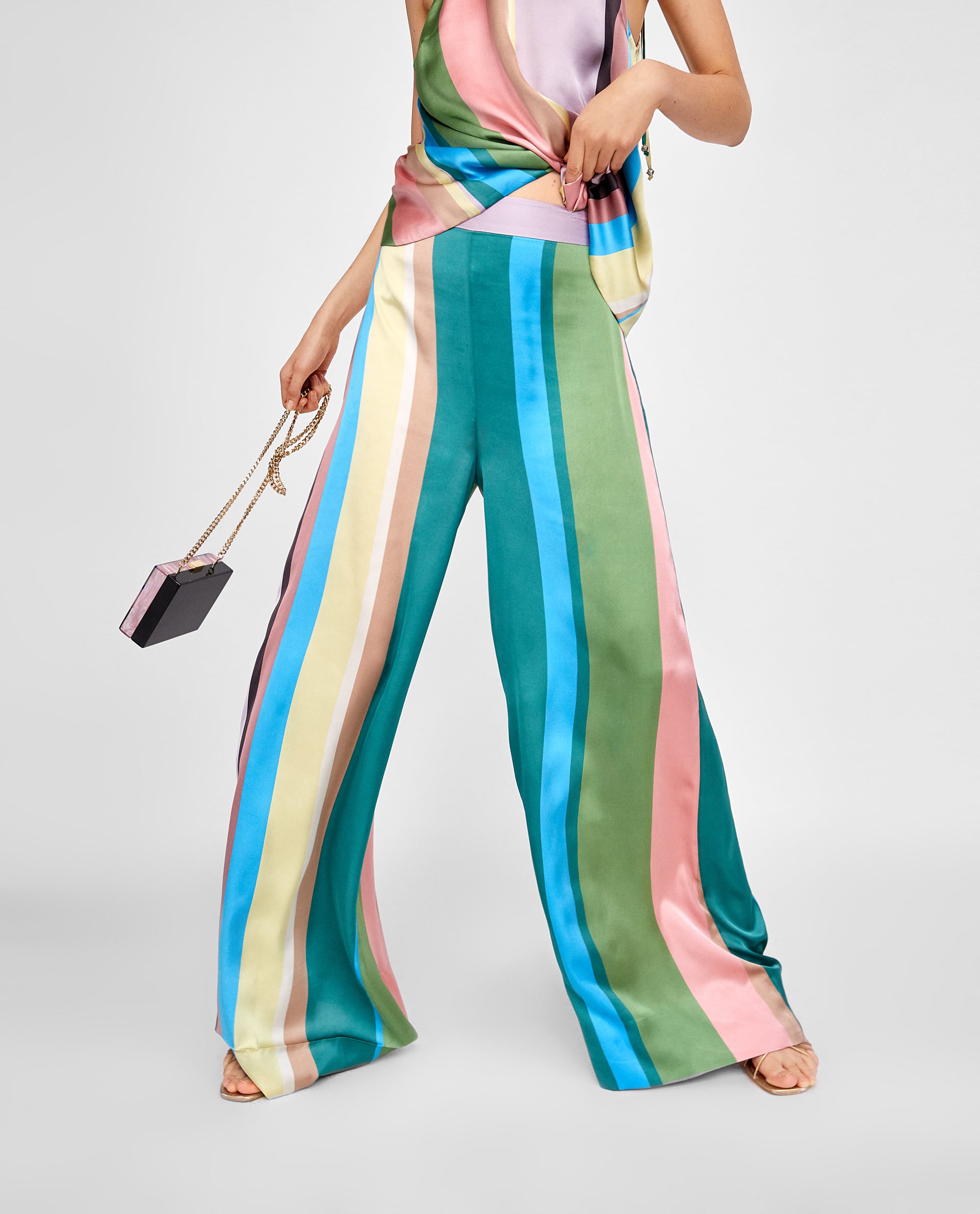 Pantalón palazzo de Zara: 39,95 euros.