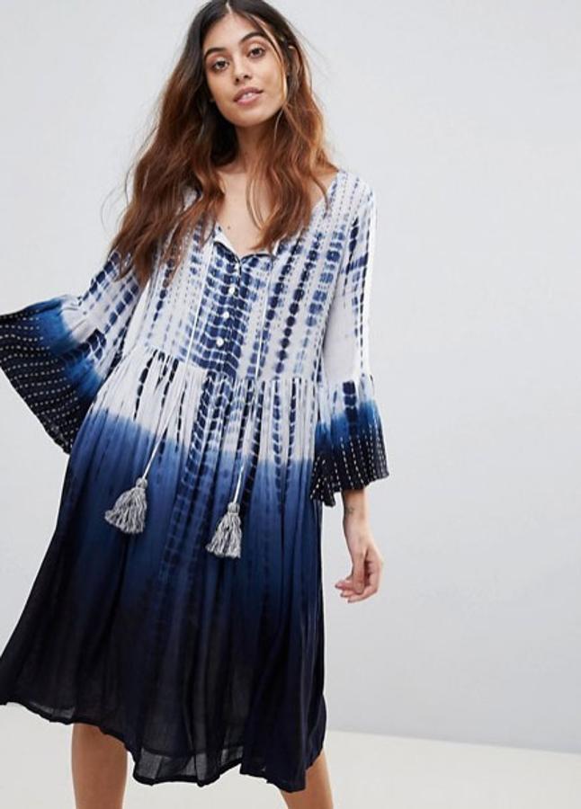 Vestido túnica teñido de Asos, 76,99 euros.