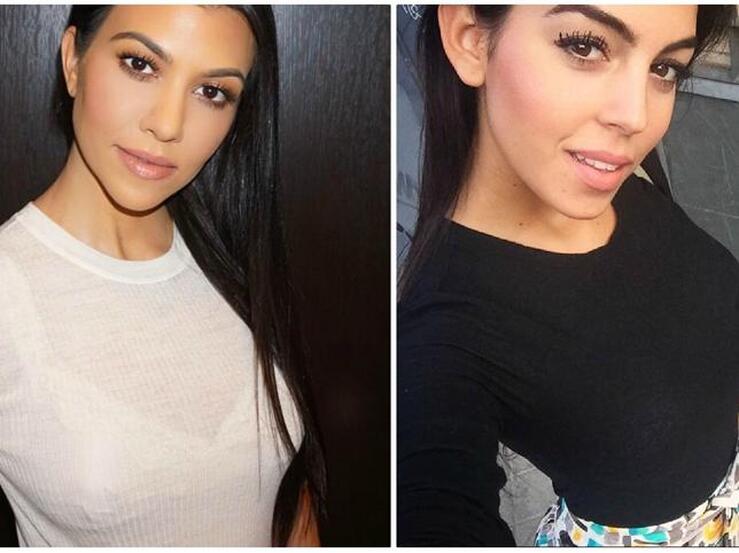 Fotos: Georgina Rodríguez y Kourtney Kardashian, gemelas de Instagram