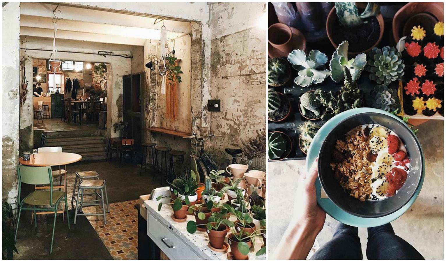 Espai Joliu, en Carrer Badajoz, 95, de Barcelona, se une el concepto de gastrobar 'healthy', con un delicioso aroma a café y una decoración de ensueño que se conjuga con la tienda de plantas que alberga.