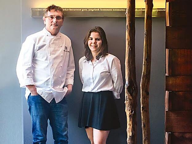 Andoni Luis Aduriz y Rocío Berradé