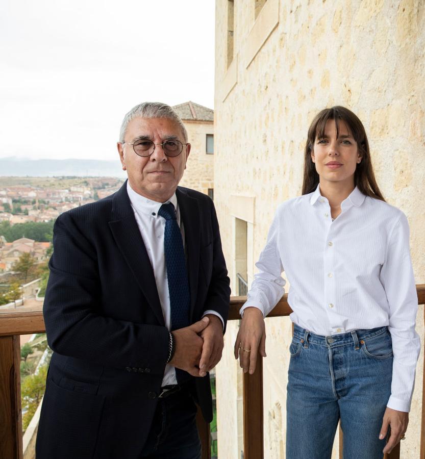 Junto al filósofo, escritor y periodista Robert Maggiori en Segovia el verano pasado, durante la presentación del libro Archipielagos de Pasiones.