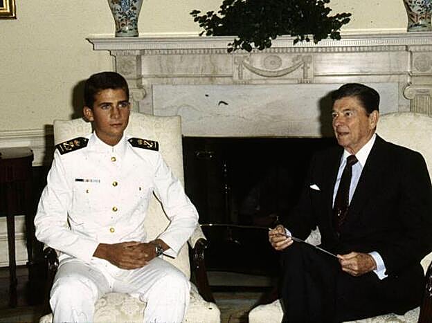 El Rey Felipe en su primera visita a la Casa Blanca.