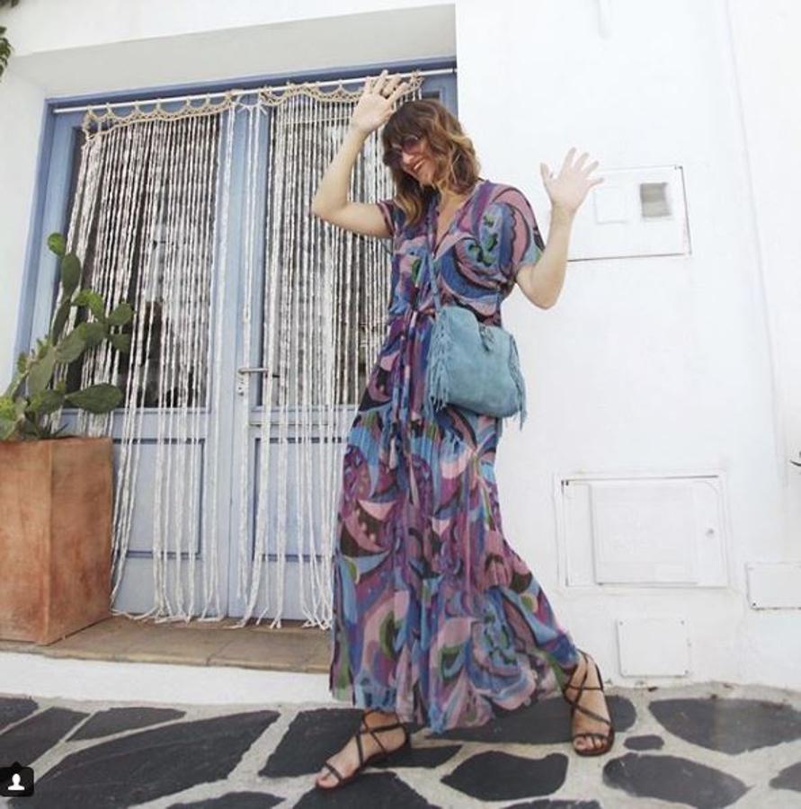 Nos encanta Mireia, de My daily style, y su vestido de inspiración 'hippie' de Zara.