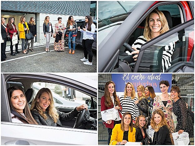 Las lectoras que participaron en el evento condujeron los coches ganadores en la pista. Algunas compartieron asiento con la piloto Marta Suria.