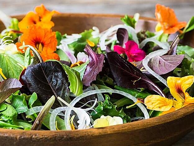 Ensalada de cebollla dulce.