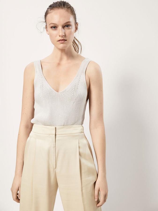 Top de algodón de tirantes, 49,95 euros.