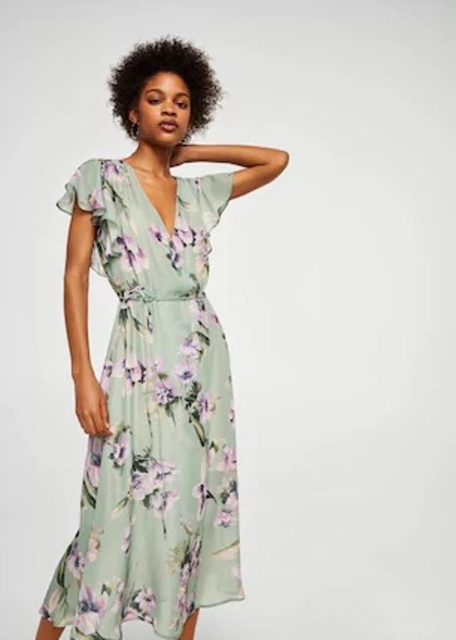 Vestido con estampado de flores, 39,99 euros.