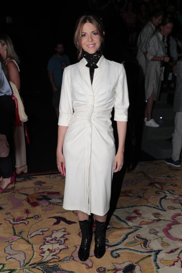 Manuela Velasco en el desfile de Roberto Verino en MBFWM