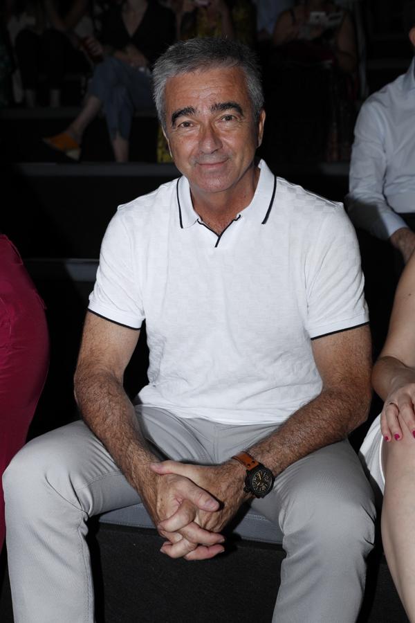 Carles Francino en el desfile de Ulises Mérida en MBFWM