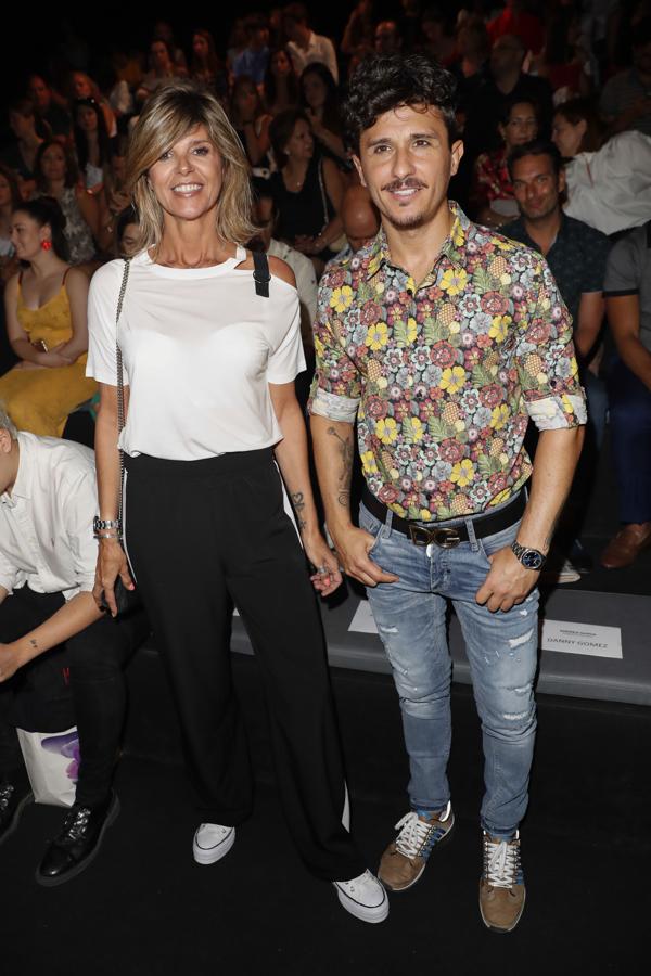 Arancha de Benito y Agustín Etienne en el desfile de Andrés Sardá en MBFWM