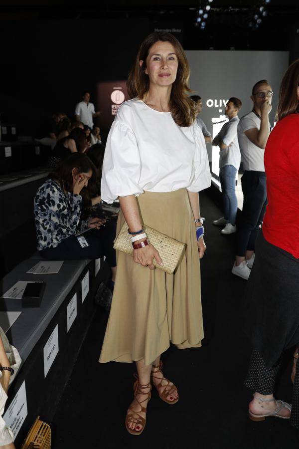 Ana García Siñeriz en el desfile de Juanjo Oliva en MBFWM.