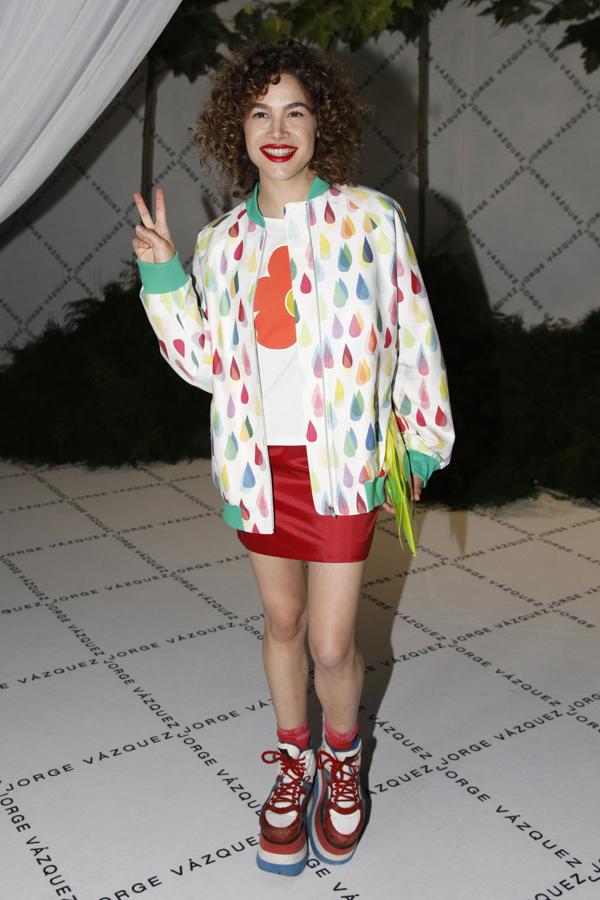 Cósima Ramírez en el dsefile de Jorge Vázquez en MBFWM.