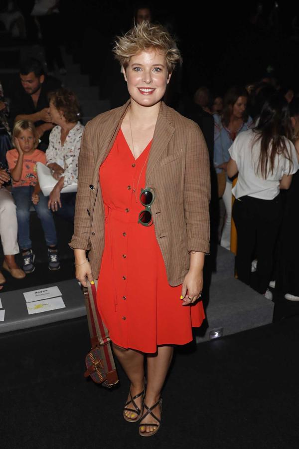Tania Llasera en el desfile de Duyos de MBFWM.