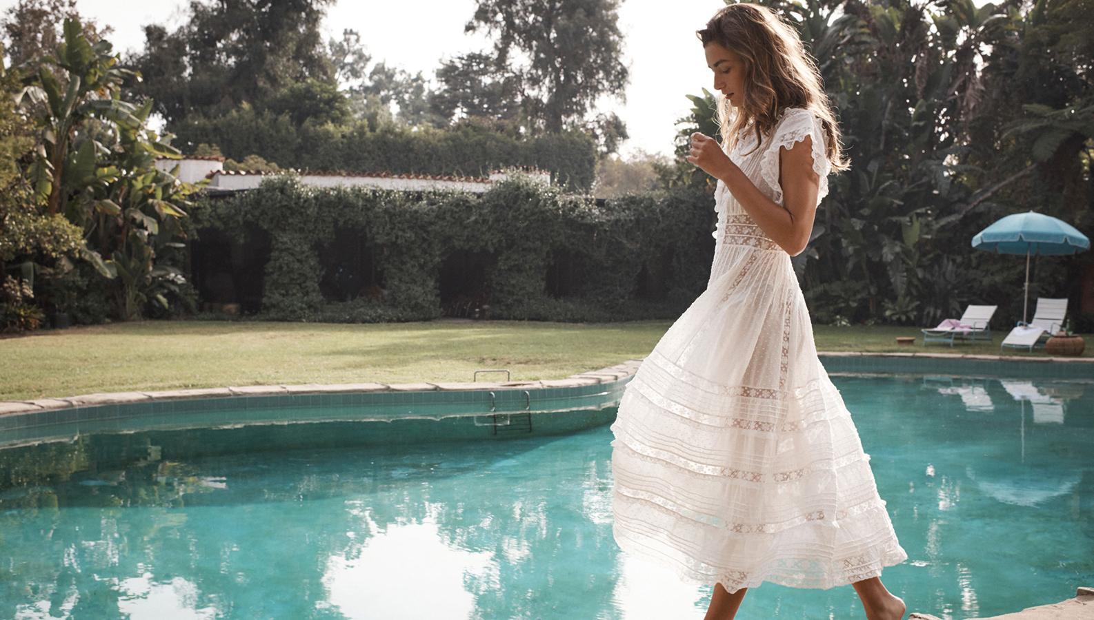 Vestido blanco de la colección SS18 de Zimmermann.
