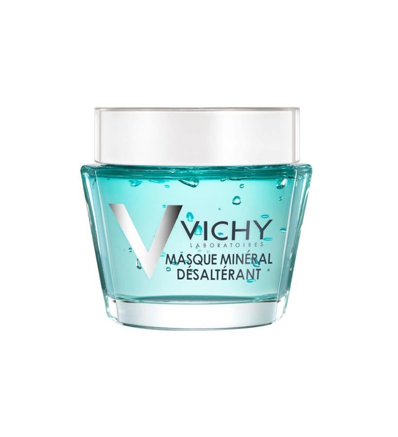 Al estar enriquecida con agua termal mineralizante de Vichy, aportar una hidratación adicional que calma la piel sensible y deshidratada. Elimina la sensación de tirantez y previene la aparición de rojeces debidas a la falta de hidratación.  Mascarilla Calmante de Vichy  (15 €).