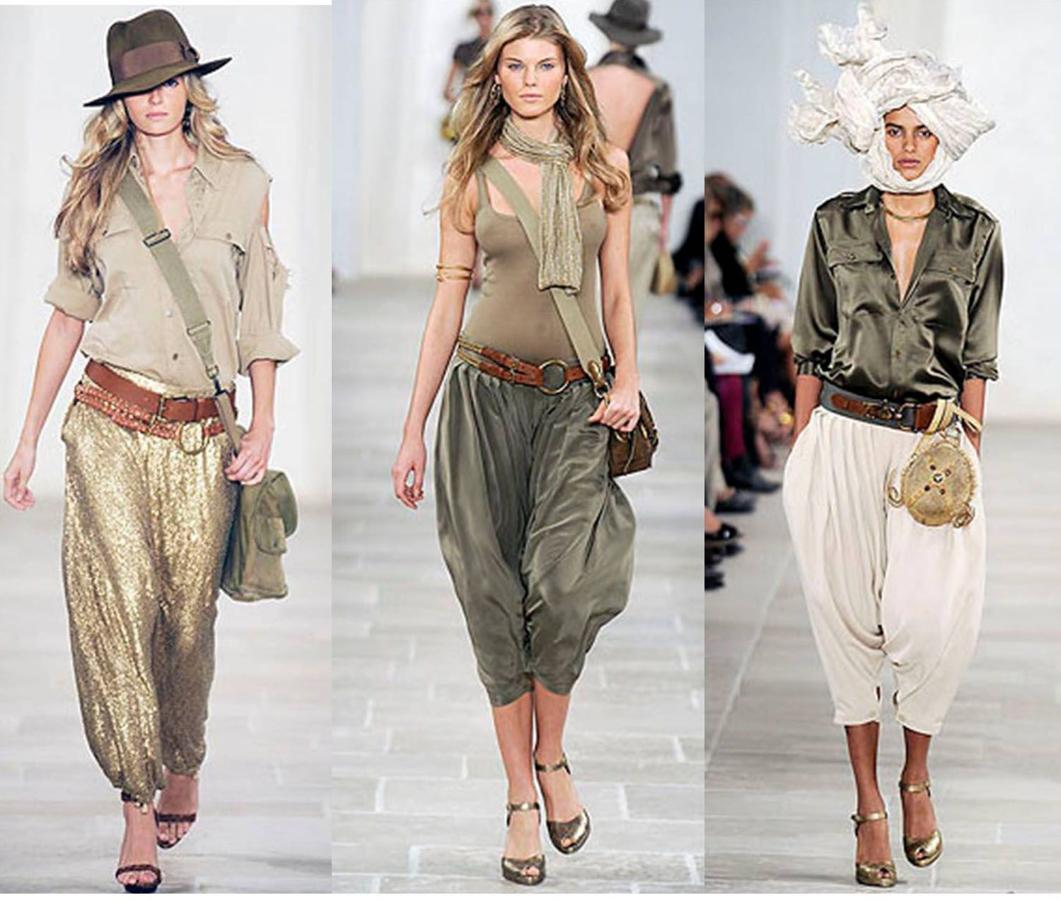 Modelos con diferentes looks con inspiración Safari.