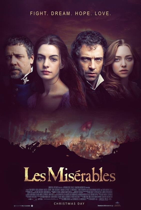 'Los miserables' (2012). La clásica obra de teatro de Victor Hugo adaptada al cine con actores y actrices como Anne Hathaway, Hugh Jackman, Russell Crowe, Eddie Redmayne o Amanda Seyfried.