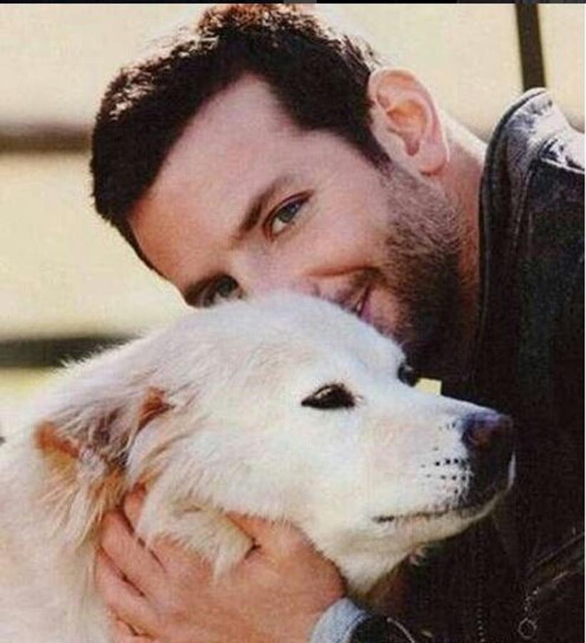 El actor tiene dos perros rescatados y mestizos, Samson y Charlotte