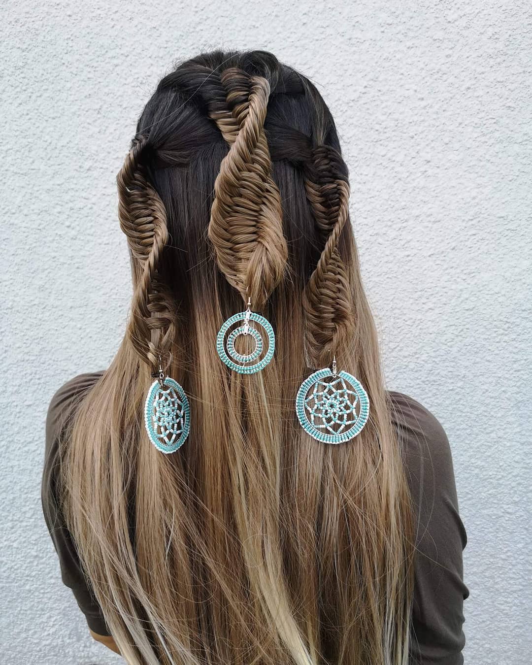 Con abalorios colgando se consigue un aspecto boho chic.