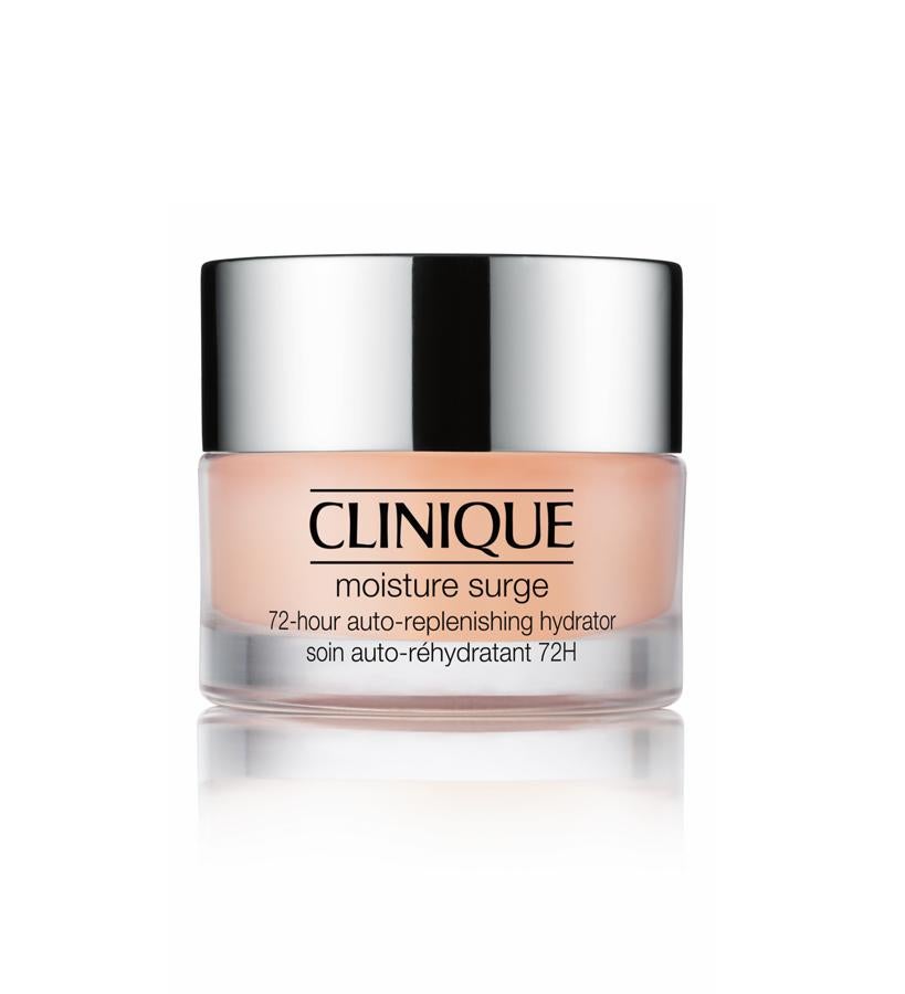 Su tecnología auto-rehidratación mantiene la hidratación hasta 72 horasSe puede usar mezclándola con la crema hidratante, como prebase de maquillaje, como mascarilla o como tratamiento hidratante para otras zonas del cuerpo como cutículas, codos o puntas secas. Moisture Surge e Clinique (39 €).