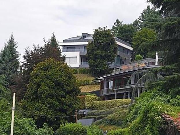 Vista exterior de la nueva villa del futbolista.