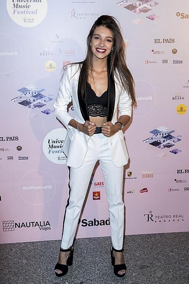 Ana Guerra vistió un conjunto de Zara.