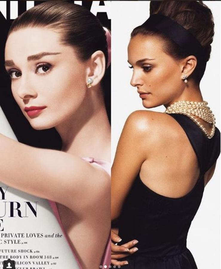 Ha sido comparada constantemente con Hepburn, y sin tener que caracterizarse. Comparten delicadeza de rasgos, belleza aniñada y hasta tuvieron el mismo flequillo afrancesado. En 2006, la revista Harper's Bazaar encargó a Peter Lindberg que la fotografiara con el vestido de Holly Golightly, la protagonista de “Desayuno con diamantes”, que se subastó posteriormente por 925.ooo dólares.